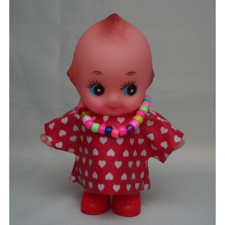 駄菓子屋玩具】 レトロキューピー人形 15cm 簡易洋服・アクセサリー