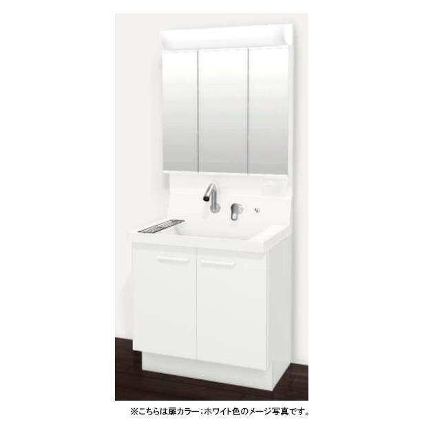 LIXIL(リクシル) INAX 洗面化粧台 ピアラ 間口750mm 開き扉タイプ 三面