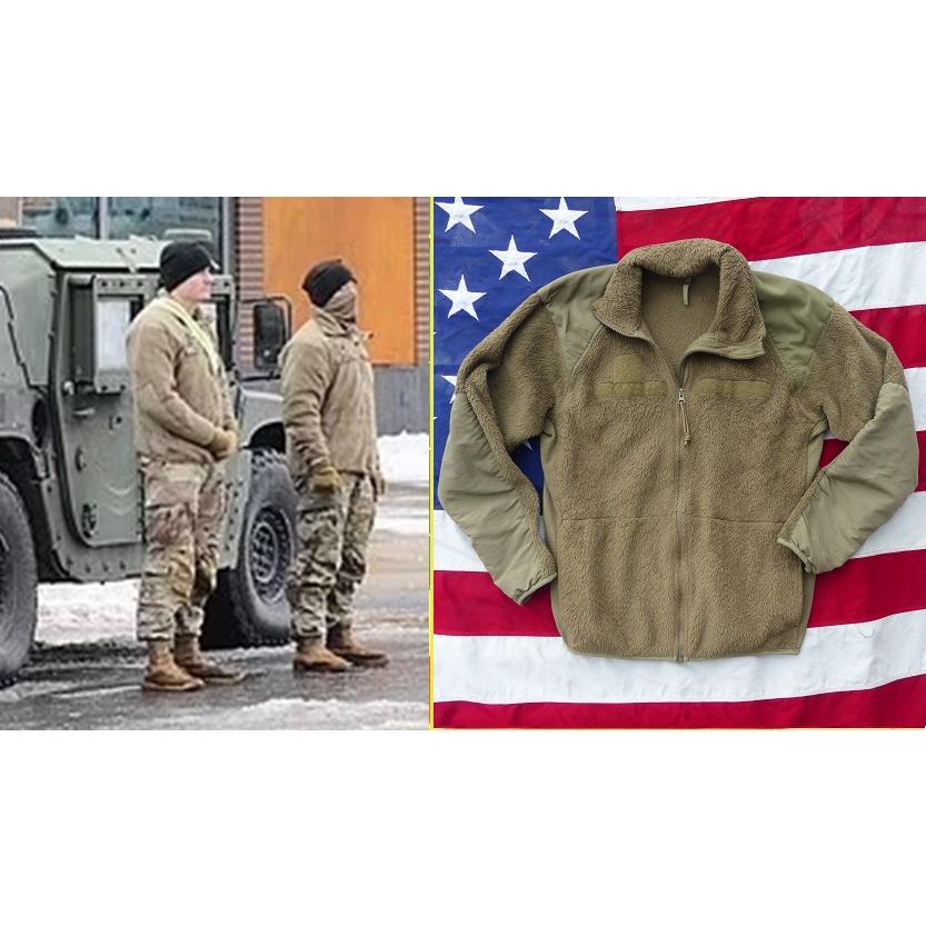 米軍実物 ポーラテックフリースジャケット S-R コヨーテ ECWCS 131 米