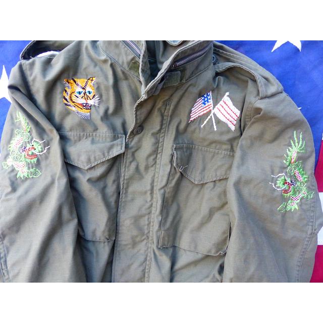 米軍実物 ナム戦 1969” M65 フィールドジャケット S-R アルミジップ