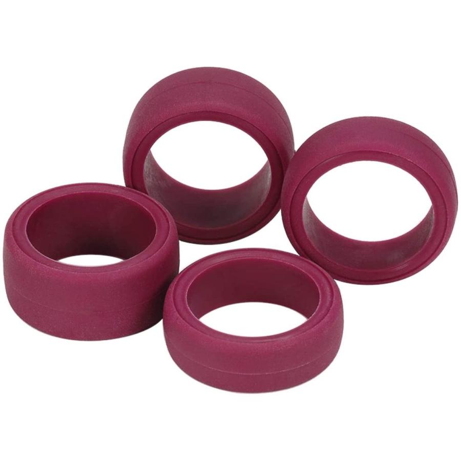 ミニ四駆 タミヤ ローフリクション大径スリックタイヤ(4本 マルーン