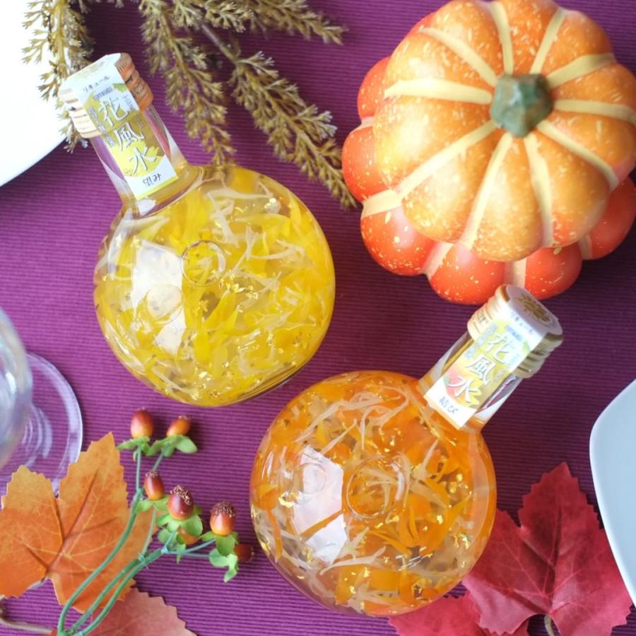 花風水 望み 風水パワーで運気を上げるお花と金箔のお酒 パイナップル