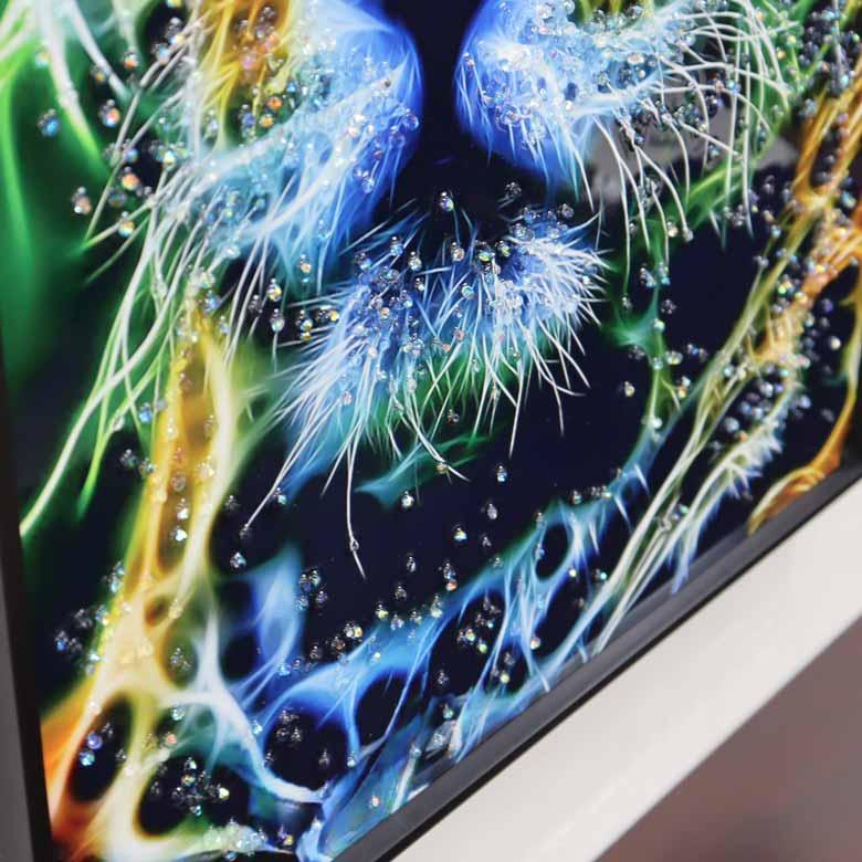 アートフレーム ヒョウ/豹 絵画 クリスタルピクチャー 【公式通販】