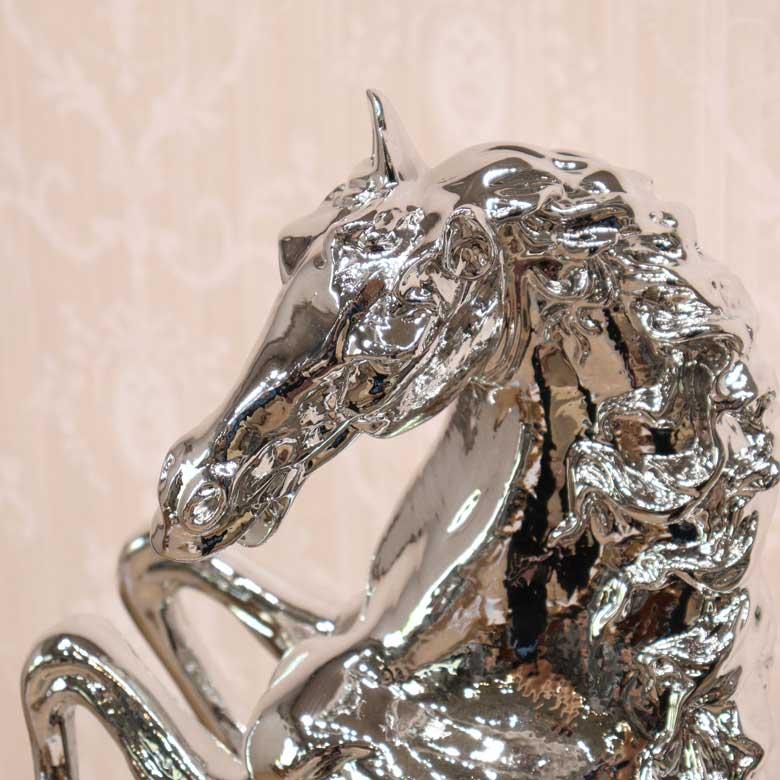 馬の置物 オブジェ ワイルドホース シャイヤー 61cm 風水 縁起物