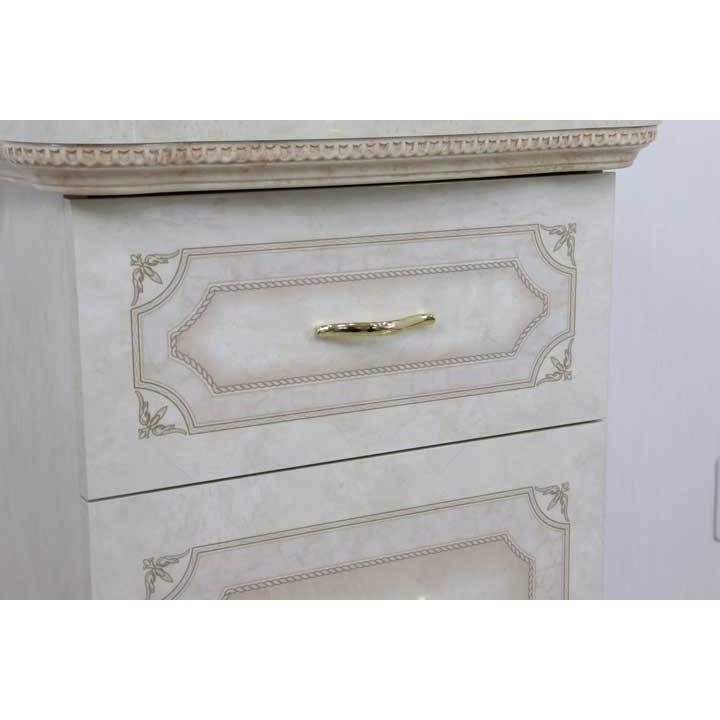 サルタレッリ アマルフィ 3段チェスト ナイトテーブル アイボリー