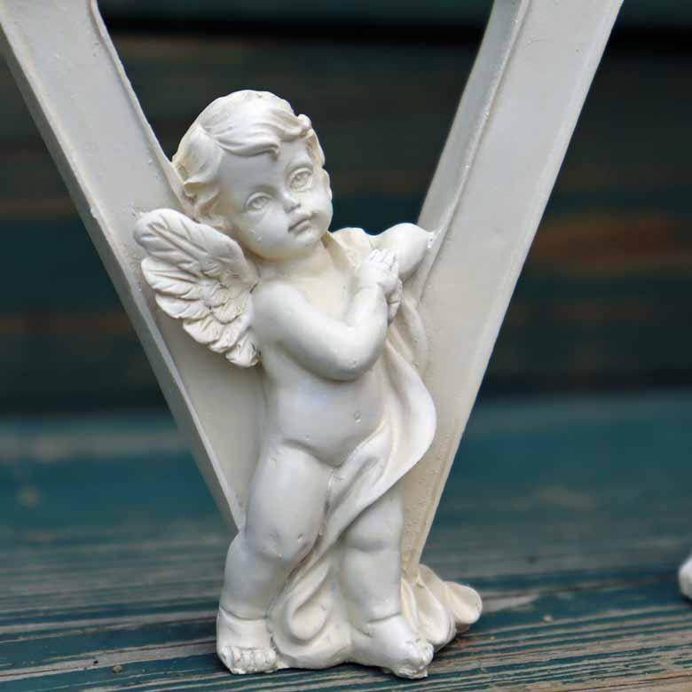 LOVE 置物 オーナメント 癒やし エンゼル エンジェル ホワイト 天使