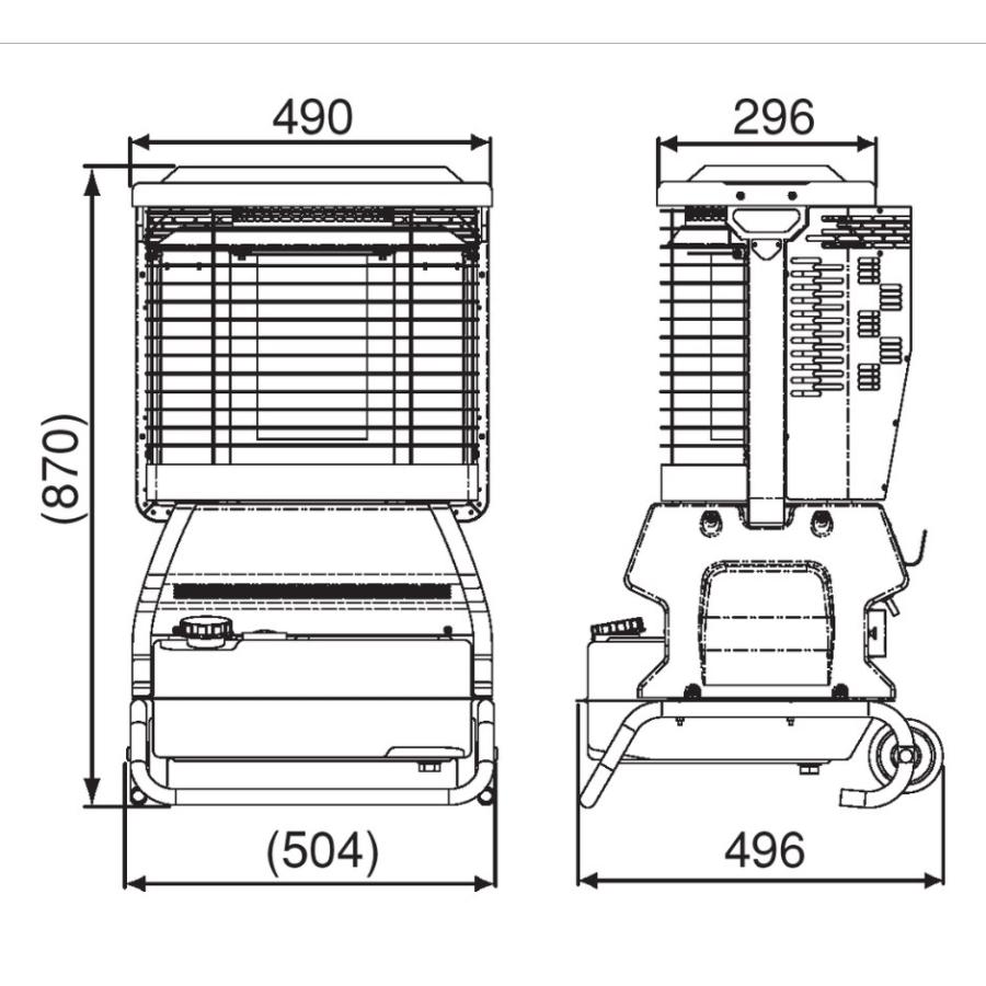 オリオン機械 オリオン GHR240A1-R ジェットヒーター 業務用暖房器