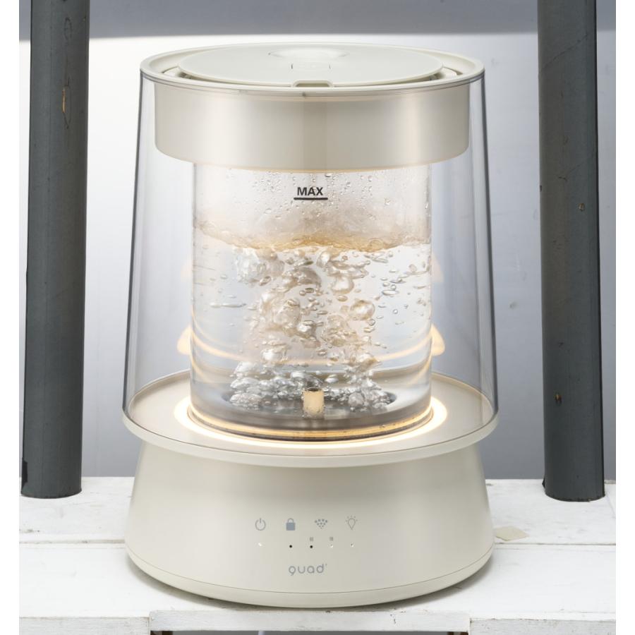 QUADS（クワッズ） 加湿器 スチーム式 グラス GLASS ガラススチーム