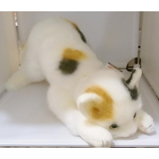 ミケネコ L 童心 日本製リアルシリーズ 三毛猫 ぬいぐるみ 猫 ネコ