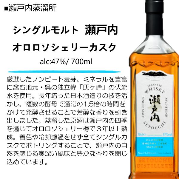 シングルモルトジャパニーズウイスキー 瀬戸内 オロロソシェリーカスク
