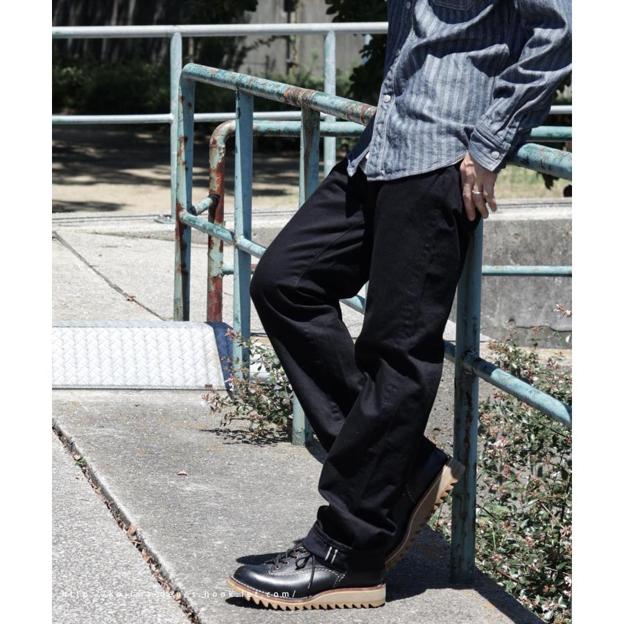 児島ジーンズ 公式通販 13oz セルビッチ ブラック デニム ストレート