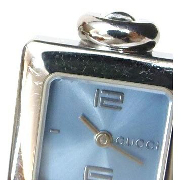 GUCCI（グッチ） 腕時計 バングルウォッチ クオーツ 1900L ブルー文字