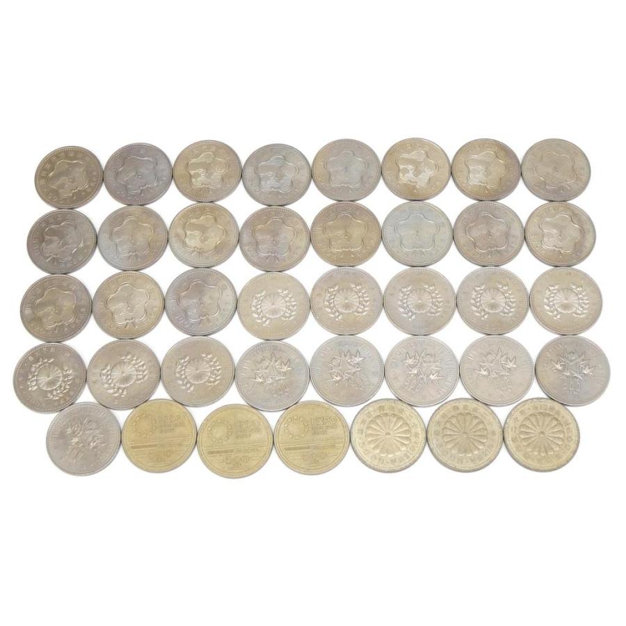 500円記念硬貨いろいろ 53枚セット 11種類 26500円分 記念貨幣 【中古