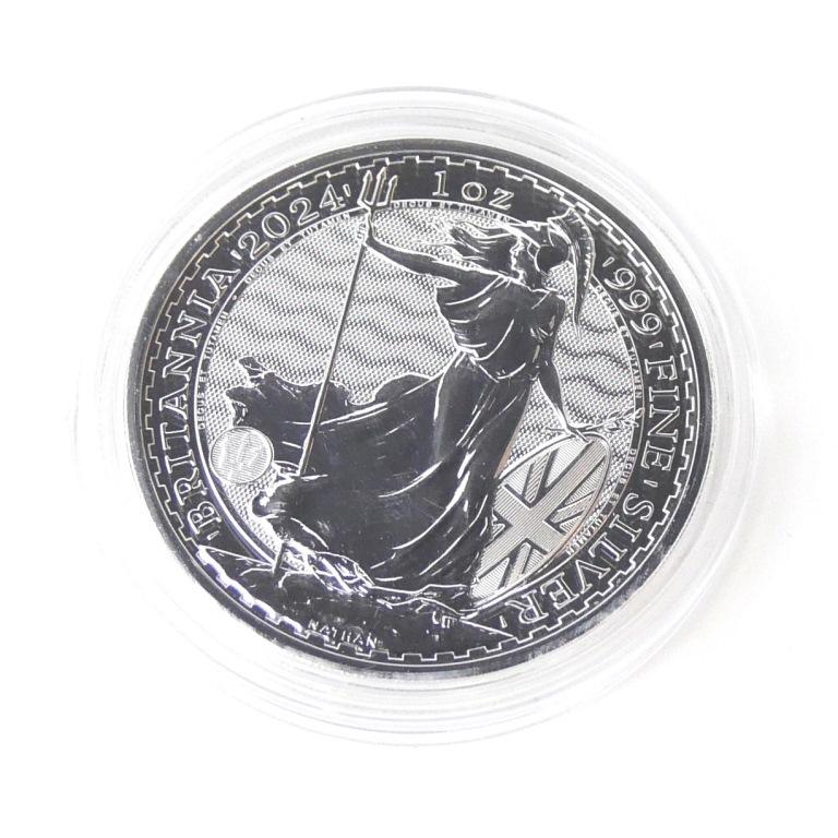 イギリス ブリタニア銀貨 1オンス 1oz 2024年(68893) : 堀田商事質店