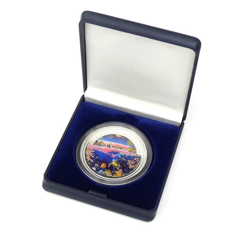 パラオ 海洋生物保護 5ドルカラー銀貨 1993年 シルバーコイン(69945