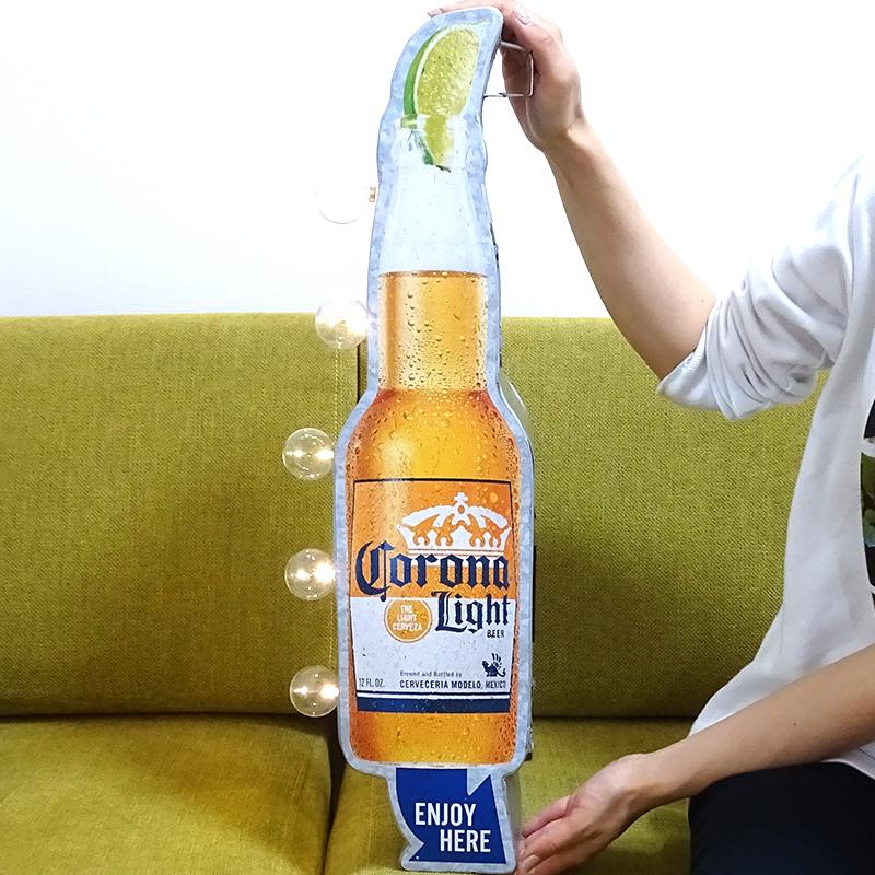 アメリカン レトロ マーキーサインライト CORONA LIGHT ガレージ 看板