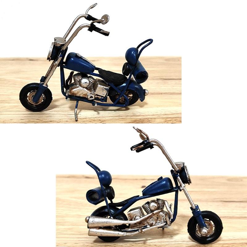 アメリカン レトロ ヴィンテージ バイク チョッパー レトロ ネイビー