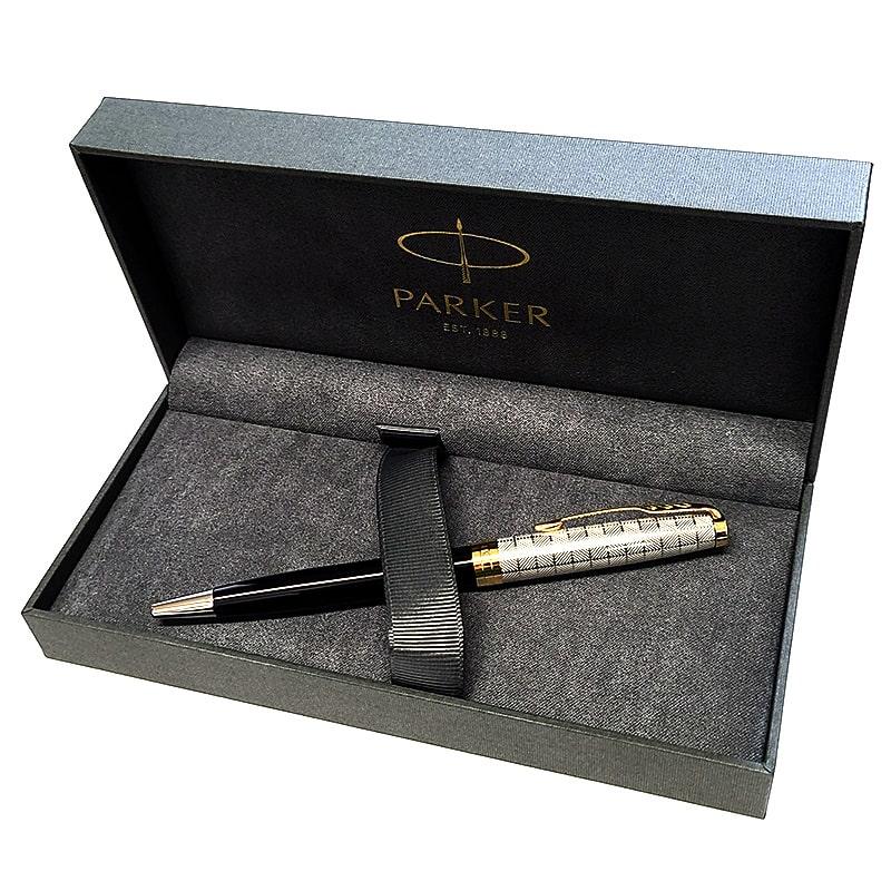 ソネット パーカー プレミアム メタル＆ブラック ボールペン 黒