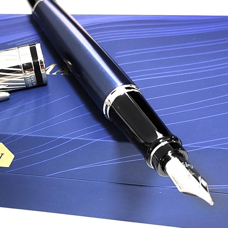 WATERMAN（ウォーターマン） 万年筆 美しい メタリックブルーCT