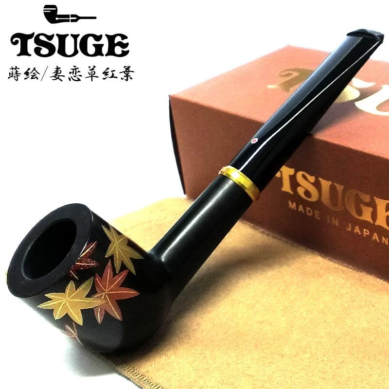 パイプ ツゲ 蒔絵 妻恋草紅葉 TSUGE 喫煙具 柘製作所 おしゃれ 国産