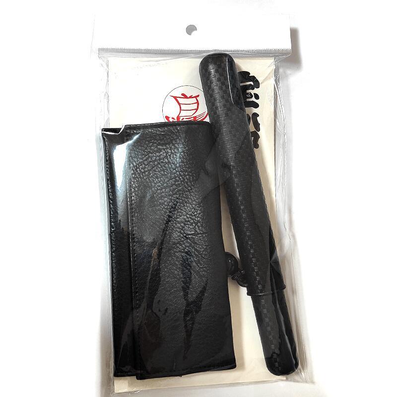 きせる 煙管入れ 宝船かます 腰差し煙草入れ 大 黒 一本用 ブラック 叺