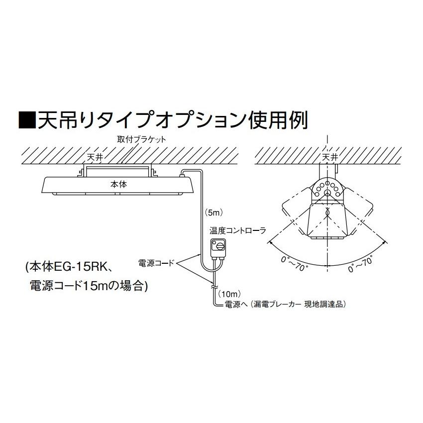 代引き不可 DENSO デンソー 遠赤外線ヒーター（天吊り・壁掛け型）単相