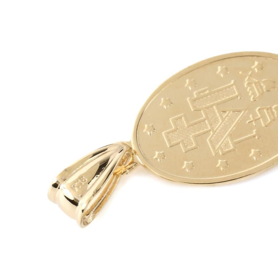 K18 18金 マリア ゴールド メダイ ペンダントトップ(S) メンズ