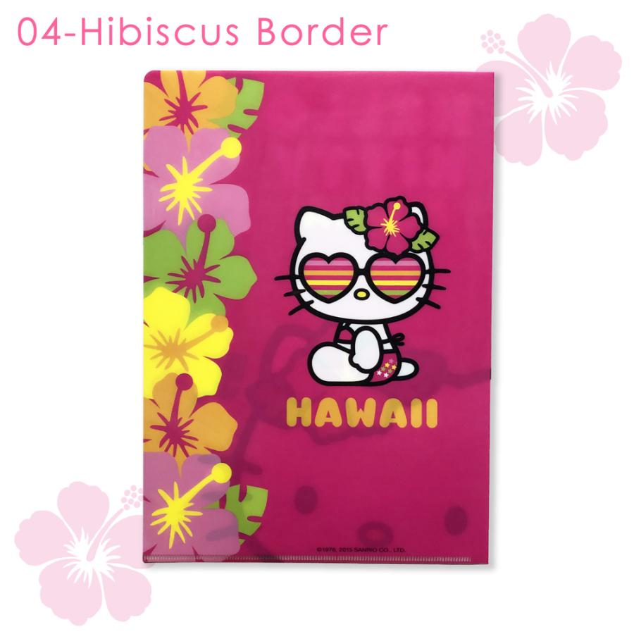ハローキティ ハワイアン雑貨 ハワイ雑貨 ハワイ限定 クリアファイル