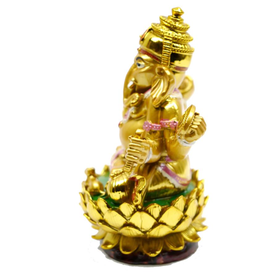 インドの神様ガネーシャの置物 カラフルバージョン44BIGサイズ