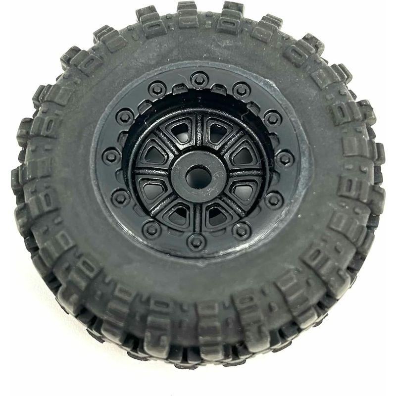 京商 ミニッツ 4x4 用 RGT タイヤ ホイール + 真鍮変換アダプター