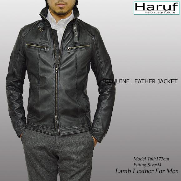 Haruf（ハルフ） レザージャケット ライダースジャケット メンズ 本革
