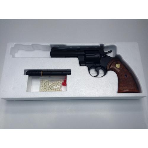 タナカワークス コルトパイソン R-model HW ブラック 4インチ ガスガン