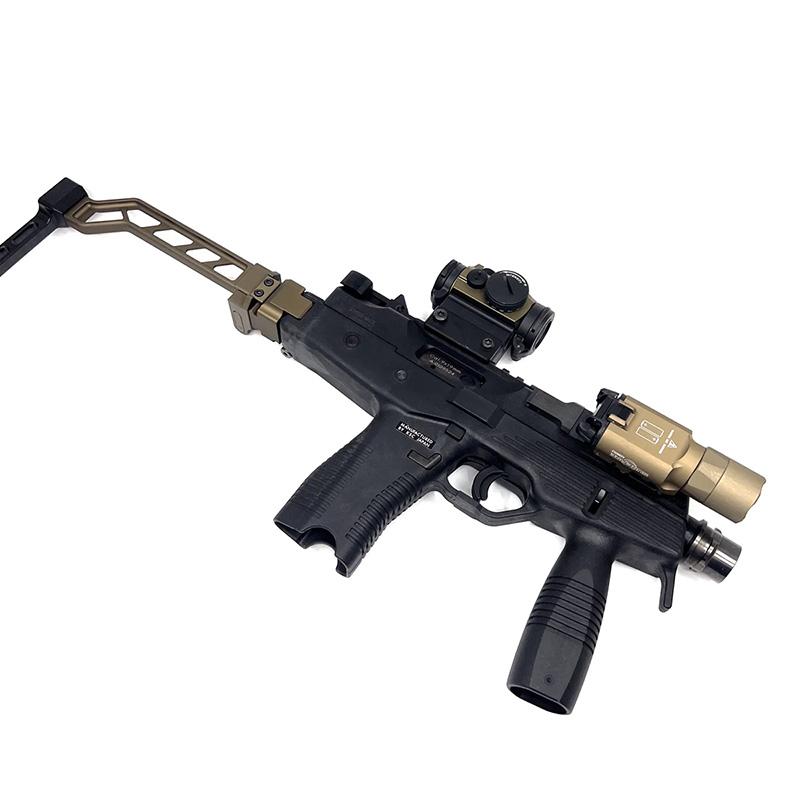 Airsoft Artisan M1913 ストック アダプター BK (KWA MP9/TP9対応