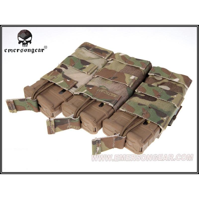 EMERSON M4用 オープントップトリプルマガジンポーチ マルチカム MC