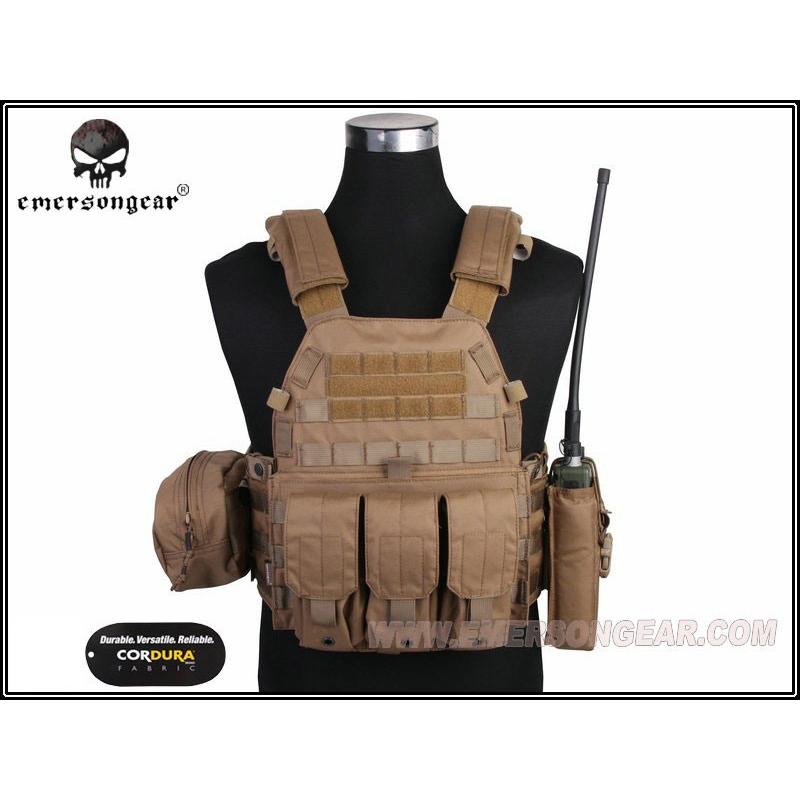 EMERSON LBT6094Aスタイル プレートキャリア 3ポーチ付 CB