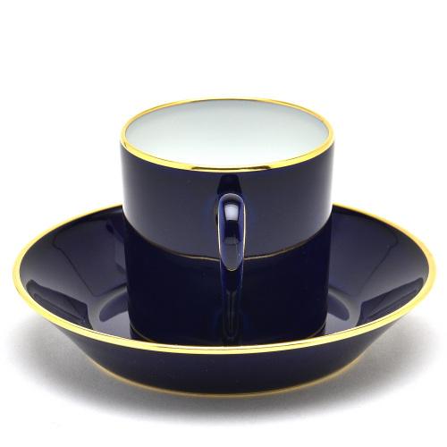 セーブル デミタスカップ リトロン ファットブルー 磁器製 食器