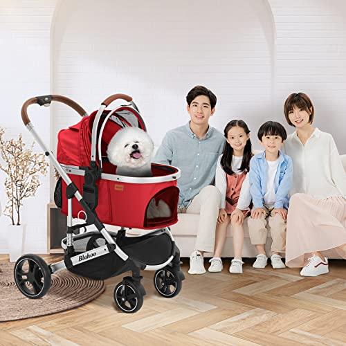 Blahoo ペットカート 分離型 ペット用 バギー 4輪 ワンタッチ ペット