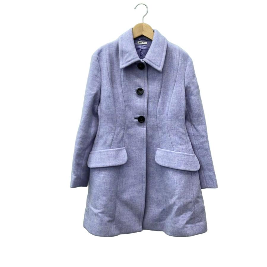 美品 ミュウ ステンカラーコート レディース SIZE 38 (S) Miu 中古