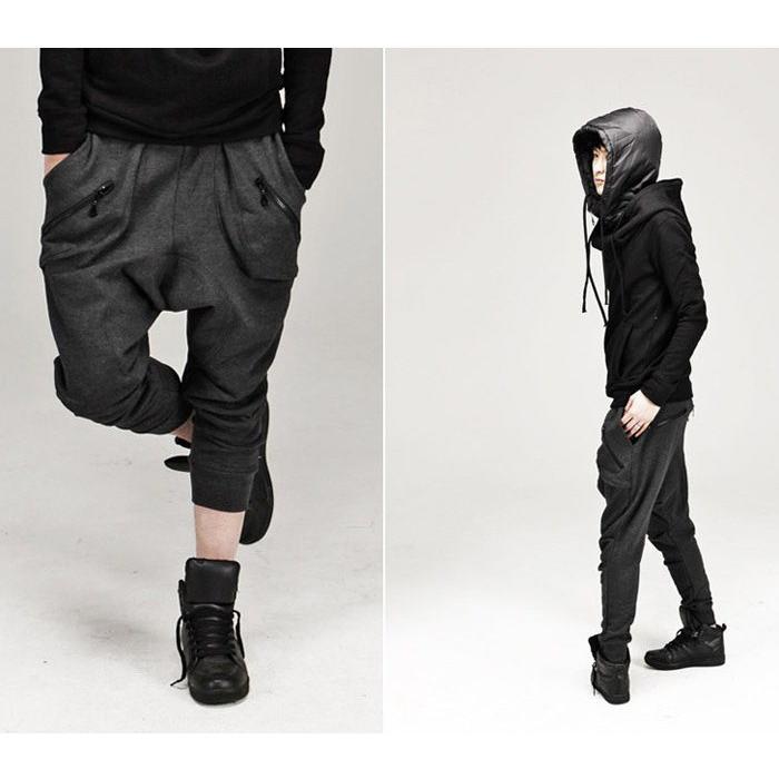 サルエルパンツ メンズ サルエル ドレープパンツ 2カラー クロップド