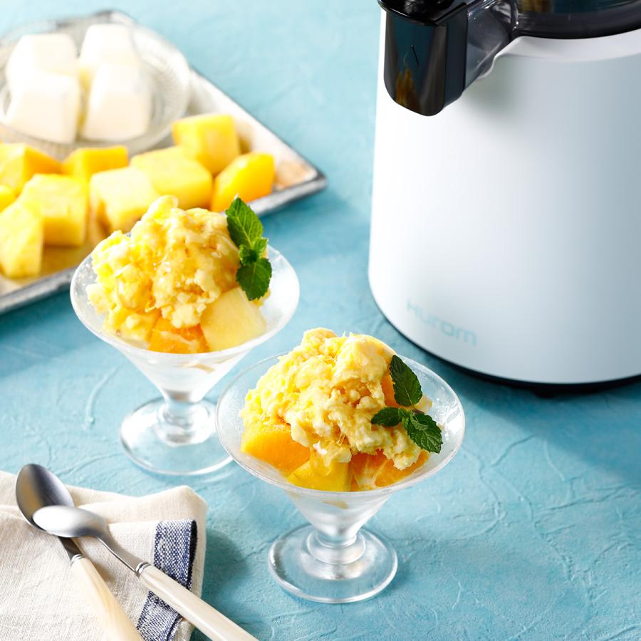 HUROM（ヒューロム） コールドプレスジューサー H-200(ホワイト