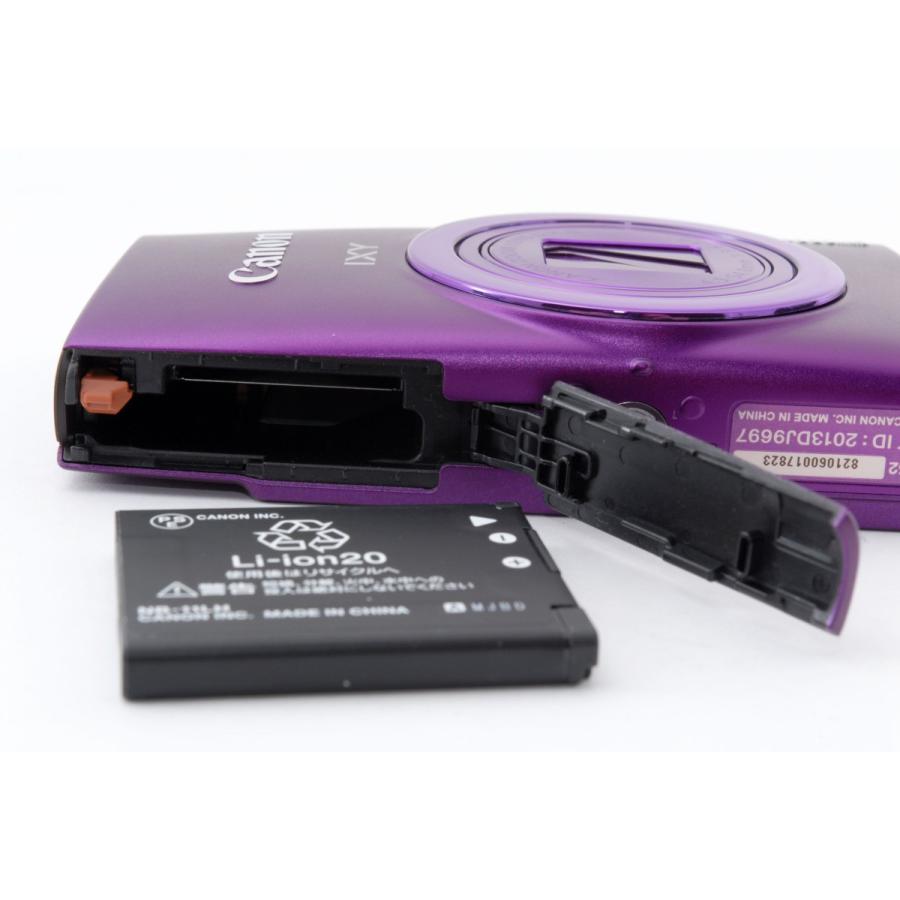 IXY キヤノン コンデジ CANON 630 パープル 中古 Wi-Fi搭載 SDカード