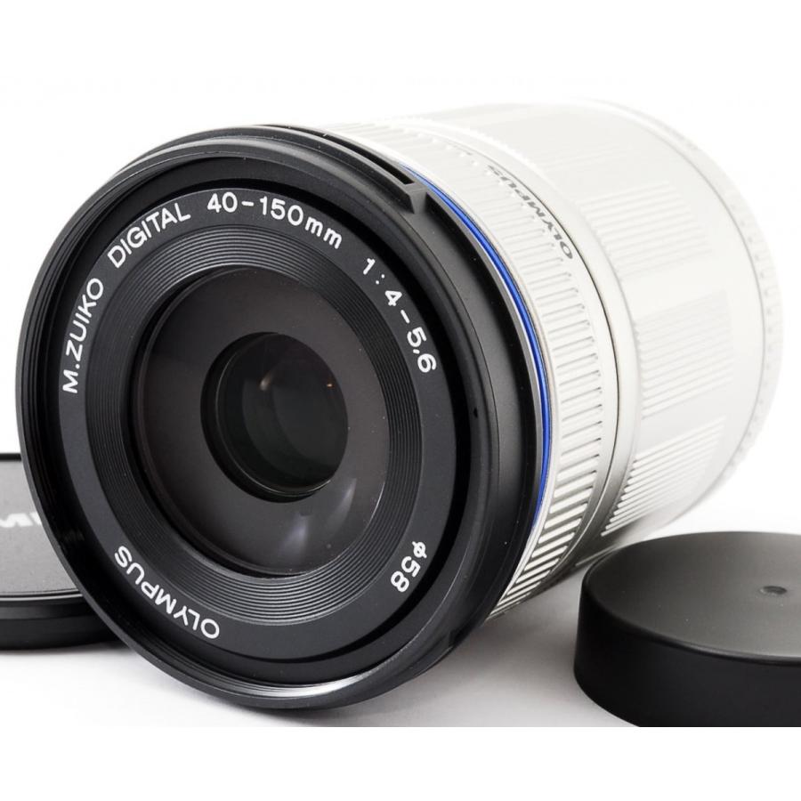 M.ZUIKO オリンパス 望遠レンズ OLYMPUS DIGITAL ED 40-150mm シルバー
