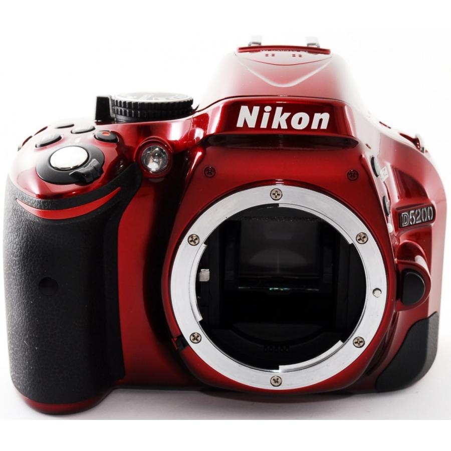 ニコン（Nikon） デジタル一眼 Nikon D5200 レンズキット レッド 中古