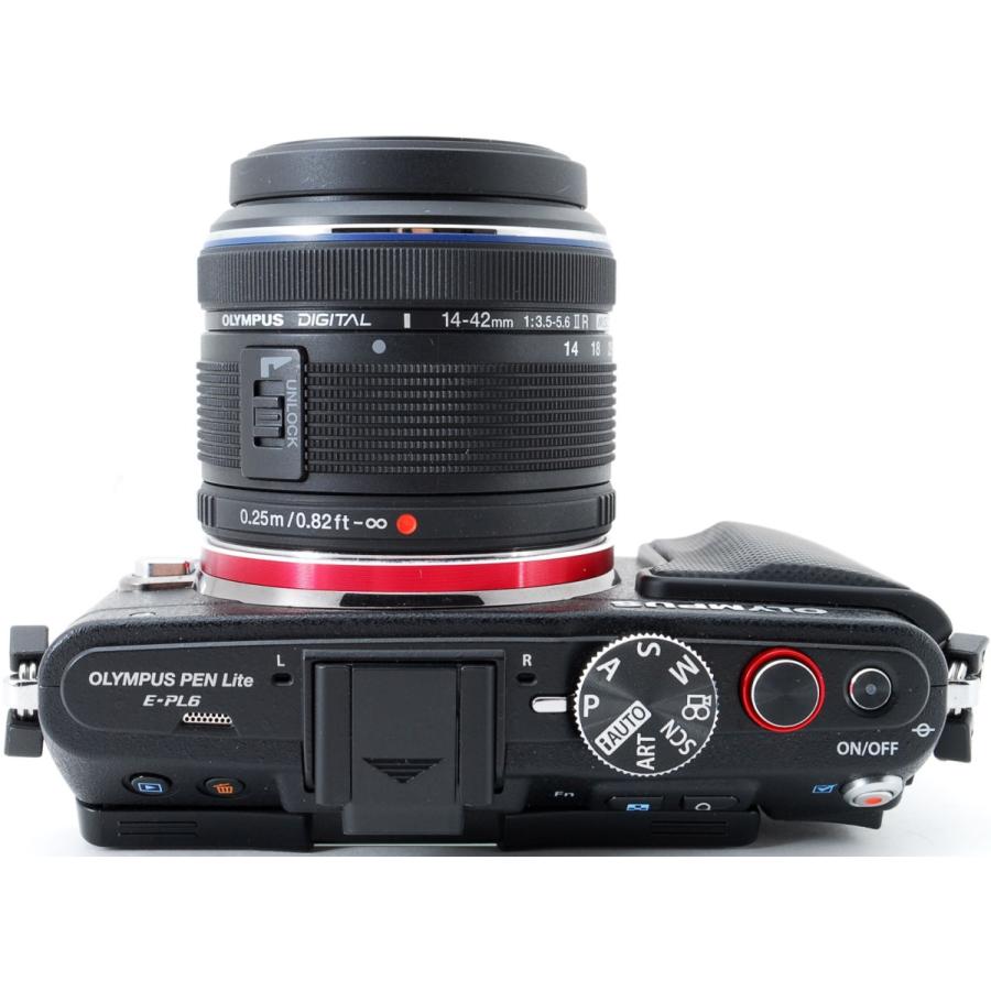 OLYMPUS PEN オリンパス ミラーレス Lite E-PL6 レンズキット ブラック