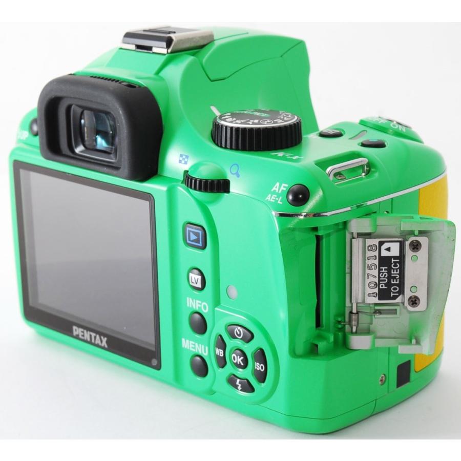 ペンタックス デジタル一眼 中古 スマホに送れる PENTAX K-X グリーン