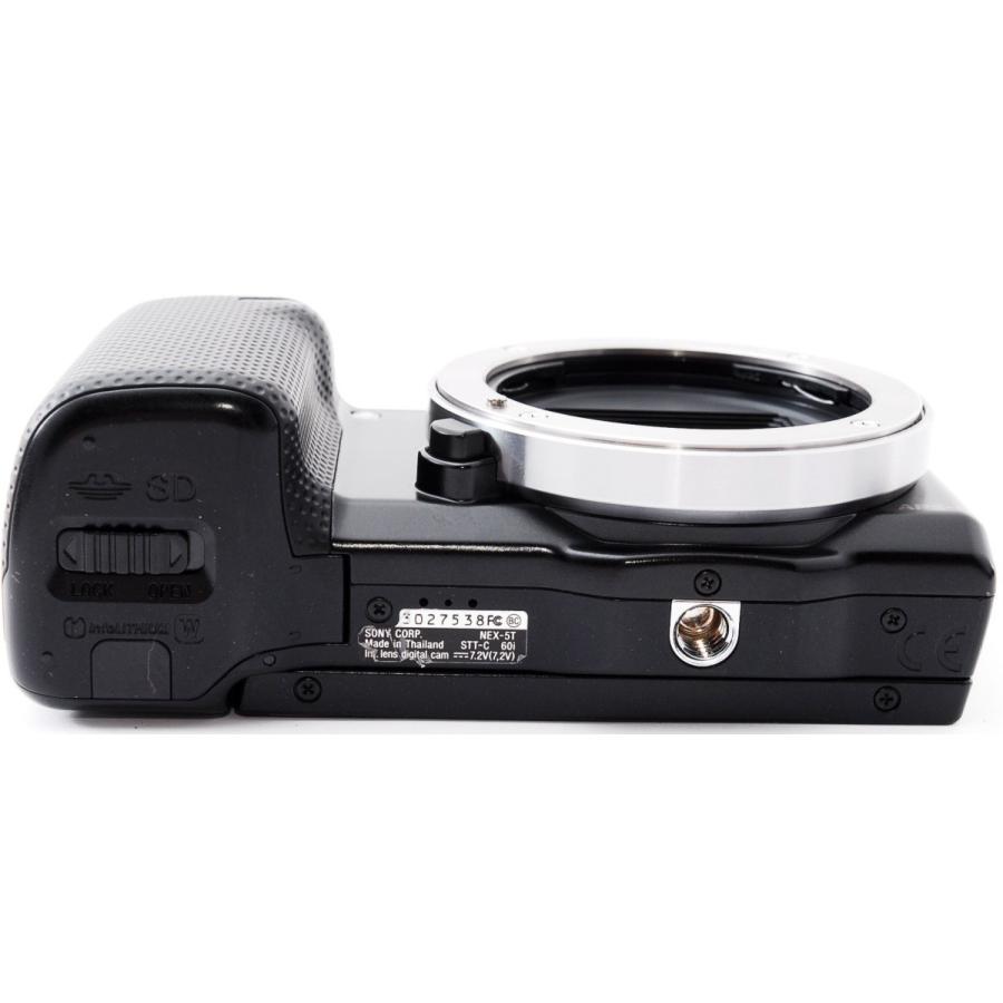 NEX ソニー ミラーレス SONY NEX-5T レンズキット ブラック 中古 Wi-Fi