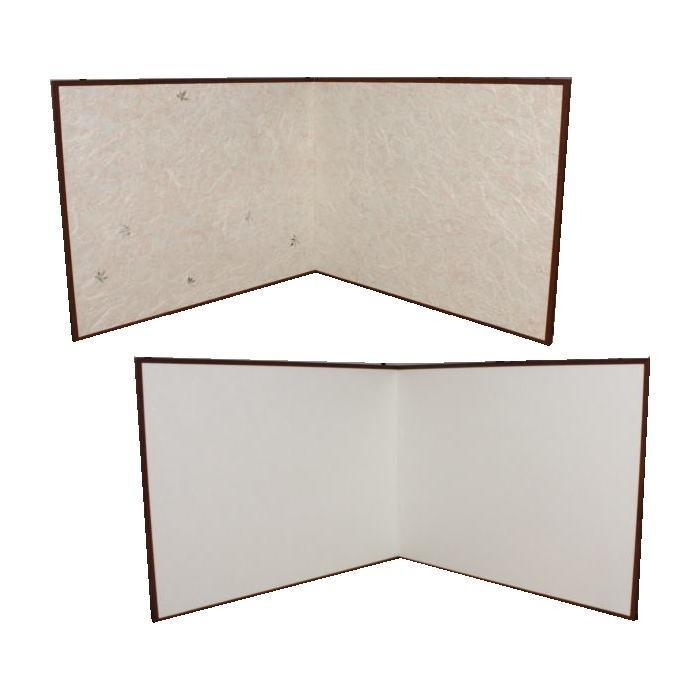 茶道具 風炉先屏風 風炉先 2尺4寸 利休型 和紙貼 紅葉 裏白 炉用・風炉