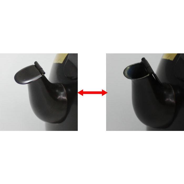 茶道具 水次 水注 腰黒薬缶 腰黒やかん 箔散し紋 口蓋付 木村清五郎作