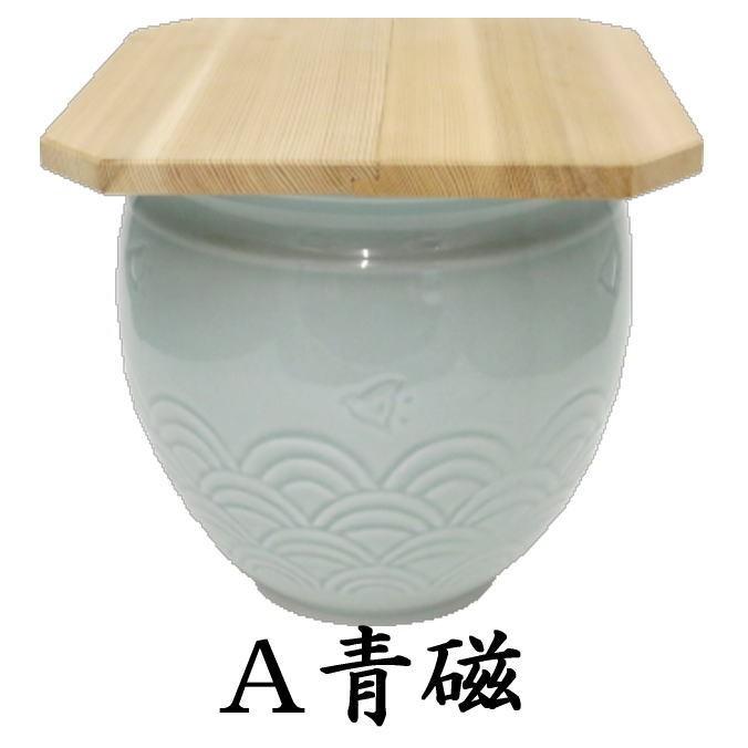 茶道具 水屋道具 水屋瓶 水屋壷 水屋甕 青磁/千鳥： 小）又は（無し