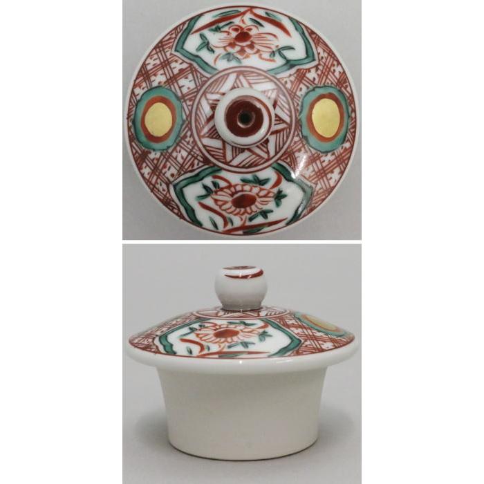 煎茶道具 水注 水次 京焼き 赤絵 花鳥 高野昭阿弥作 茶道 : 茶道具